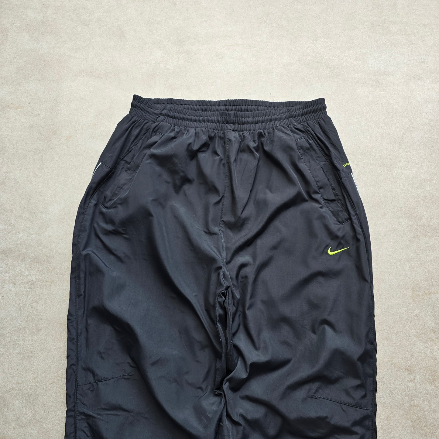 Vintage Nike Embroidered Swoosh Fleece Lined Track Pants - M