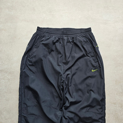 Vintage Nike Embroidered Swoosh Fleece Lined Track Pants - M