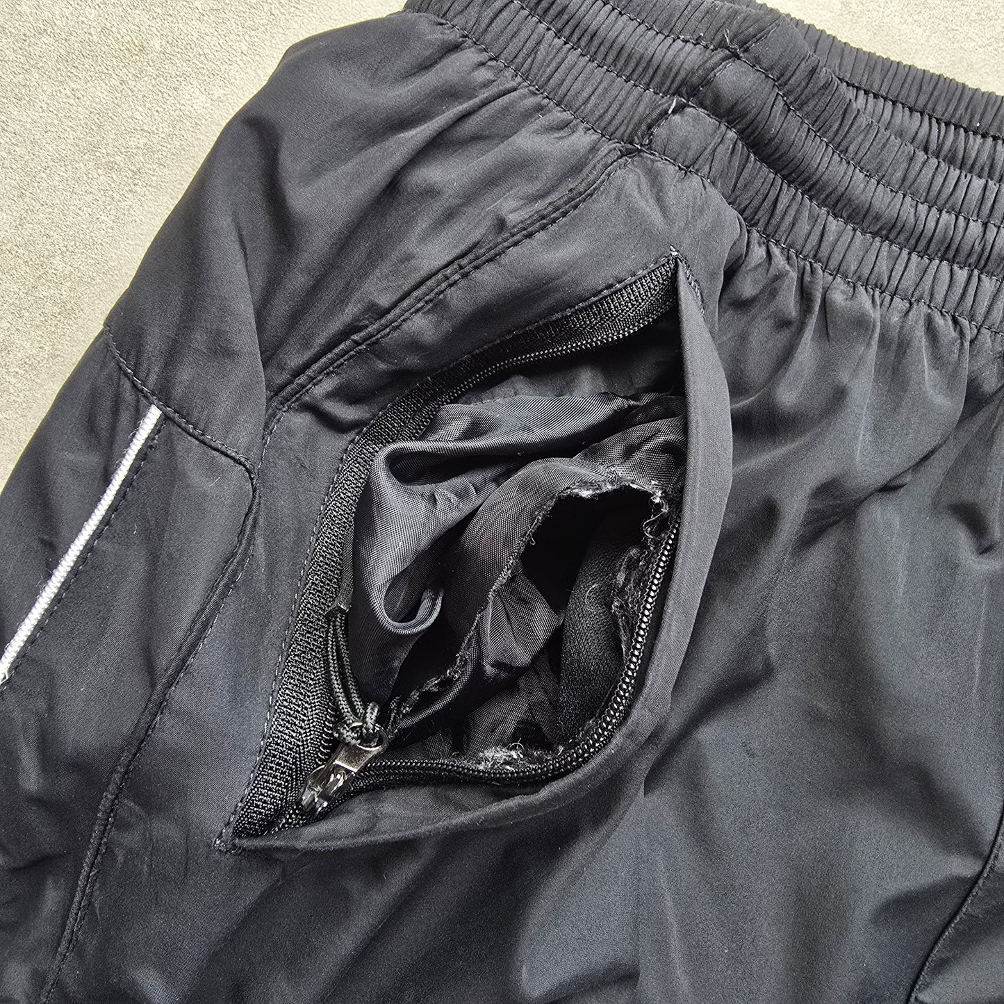 Vintage Nike Embroidered Swoosh Fleece Lined Track Pants - M