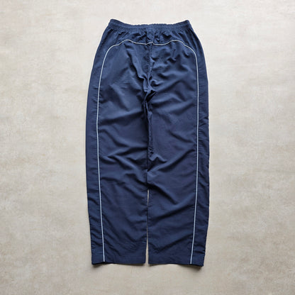 Vintage Nike Bootleg Embroidered Swoosh Ankle Zip Track Pants - M