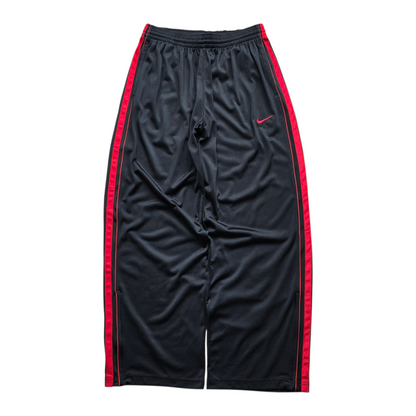 Vintage 2000's Nike Embroidered Swoosh Ankle Zip Track Pants - L