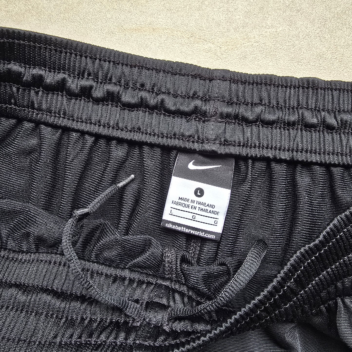 Vintage 2000's Nike Embroidered Swoosh Ankle Zip Track Pants - L