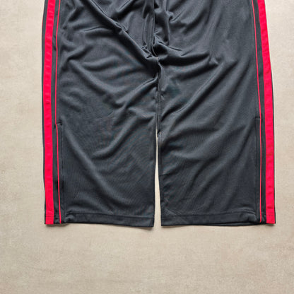 Vintage 2000's Nike Embroidered Swoosh Ankle Zip Track Pants - L