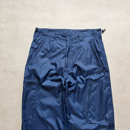 Vintage Nike Embroidered Swoosh Cargo Track Pants - M/L
