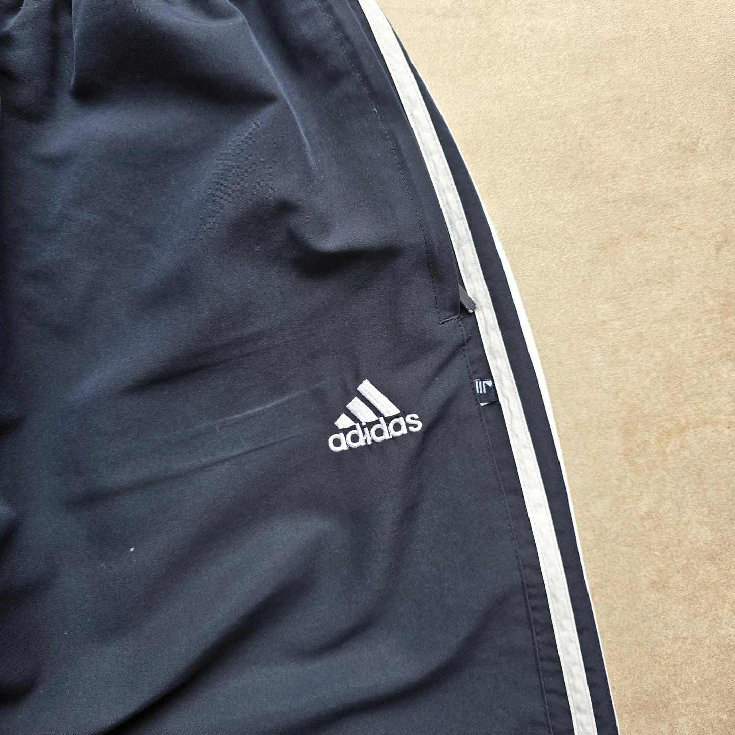 Vintage Adidas 3 Stripe Ankle Zip Track Pants - M