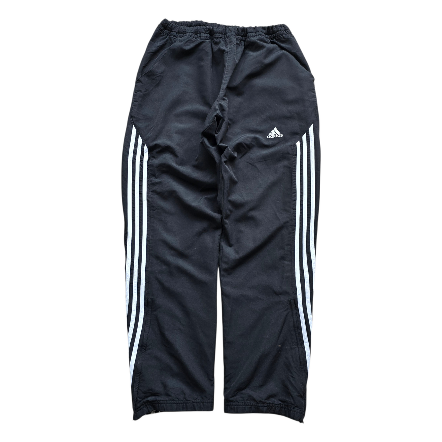 Vintage Adidas 3 Stripe Ankle Zip Track Pants - M/L
