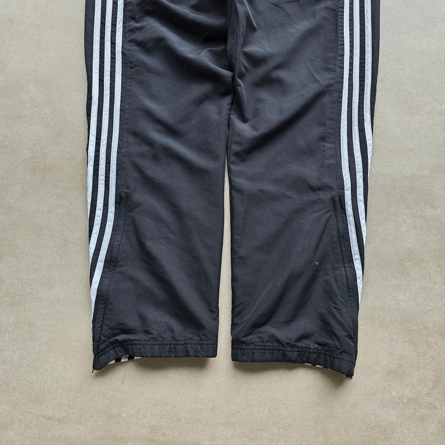 Vintage Adidas 3 Stripe Ankle Zip Track Pants - M/L