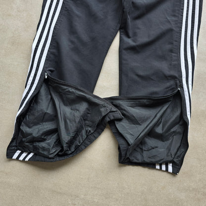 Vintage Adidas 3 Stripe Ankle Zip Track Pants - M/L