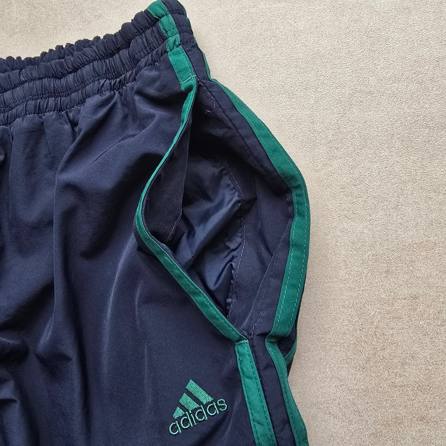 Vintage Adidas 3 Stripe Ankle Zip Track Pants - M