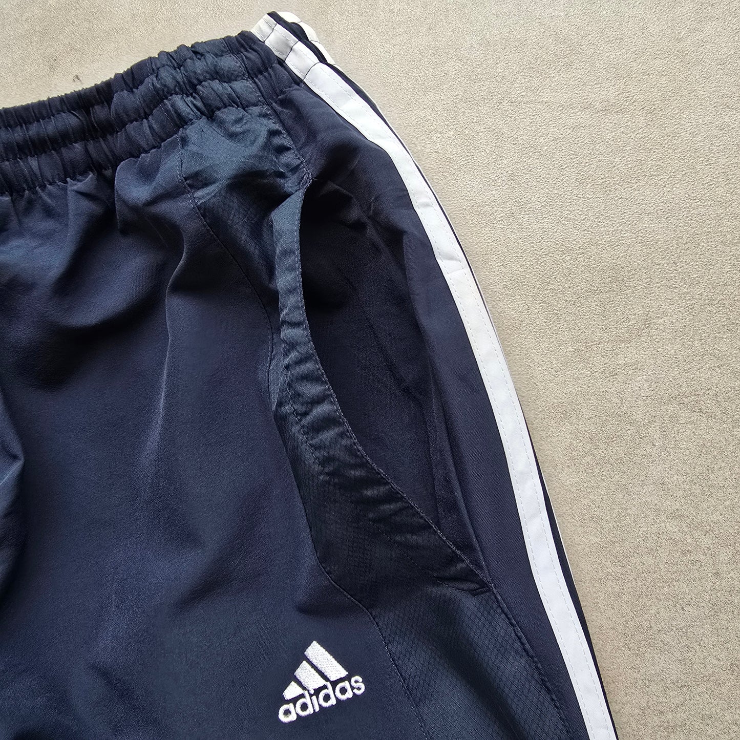 Vintage Adidas 3 Stripe Ankle Zip Track Pants - S