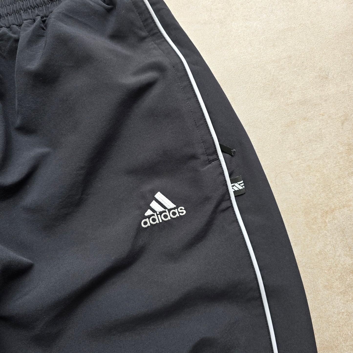 Vintage Adidas 3 Stripe Ankle Zip Track Pants - S