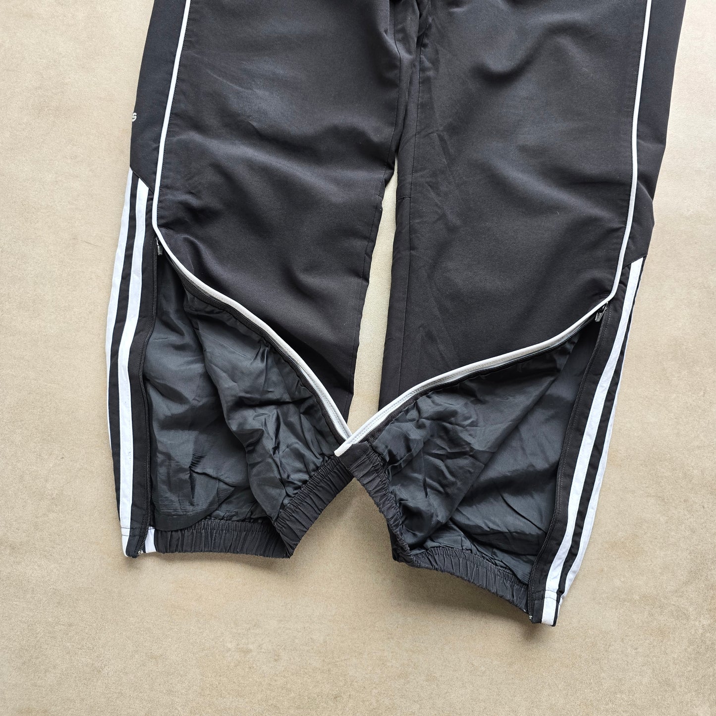 Vintage Adidas 3 Stripe Ankle Zip Track Pants - S
