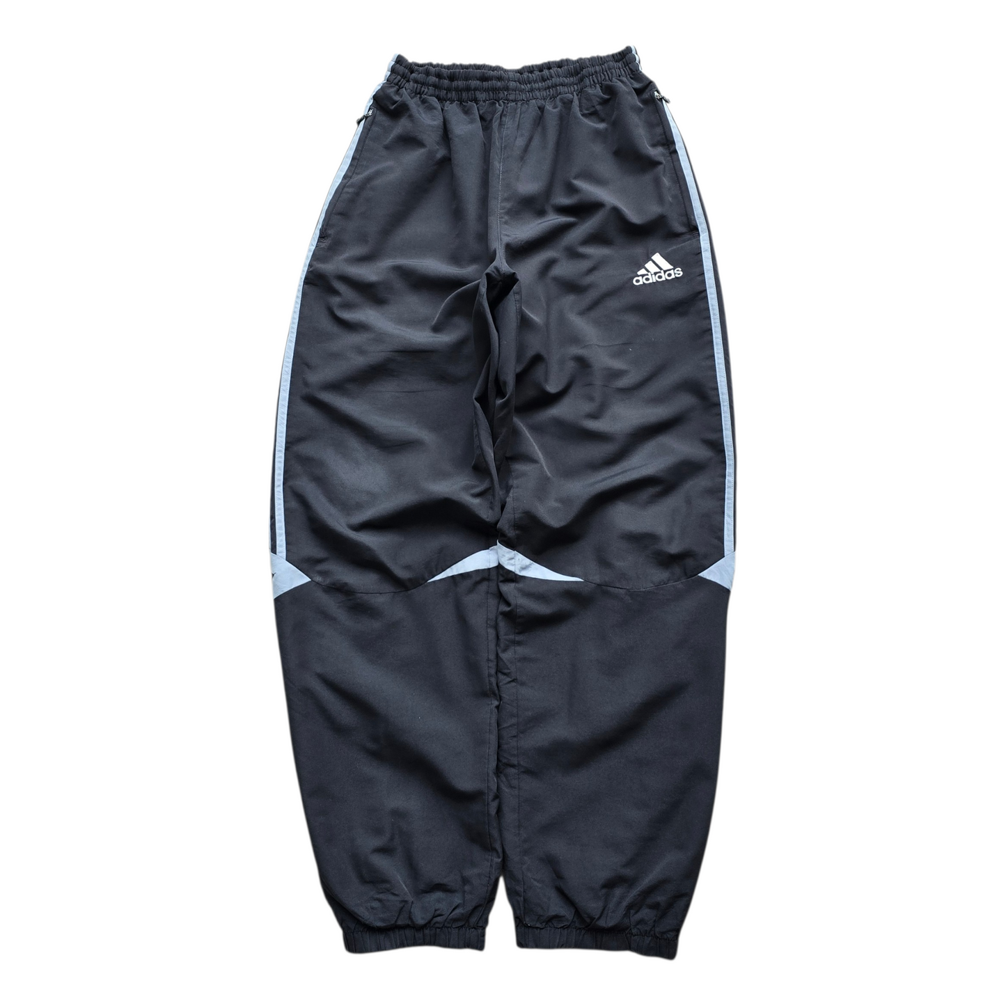 Vintage Adidas 3 Stripe Ankle Zip Track Pants - M/L