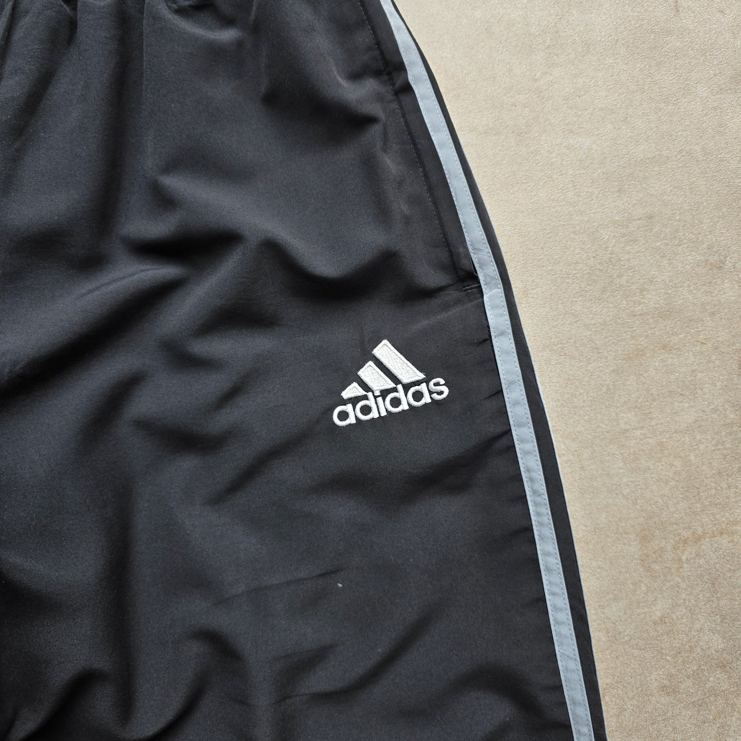 Vintage Adidas 3 Stripe Ankle Zip Track Pants - M/L