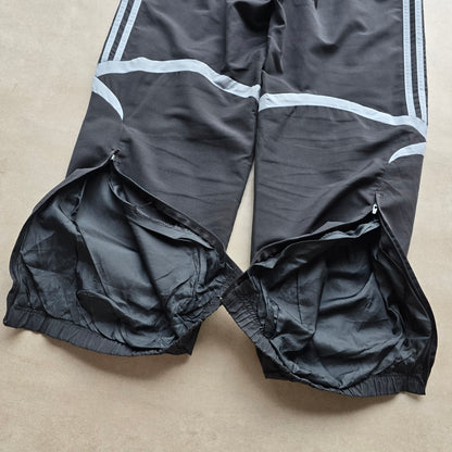 Vintage Adidas 3 Stripe Ankle Zip Track Pants - M/L