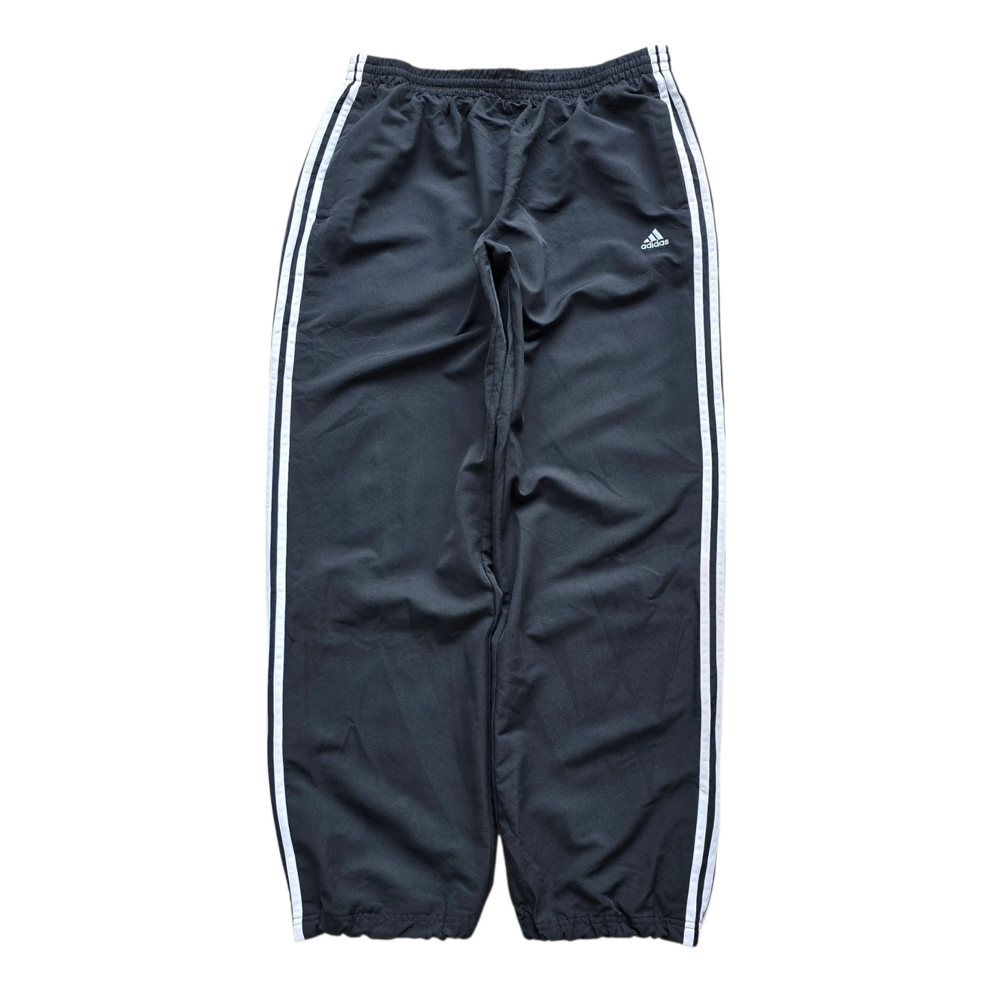 Vintage Adidas 3 Stripe Ankle Zip Track Pants - XL
