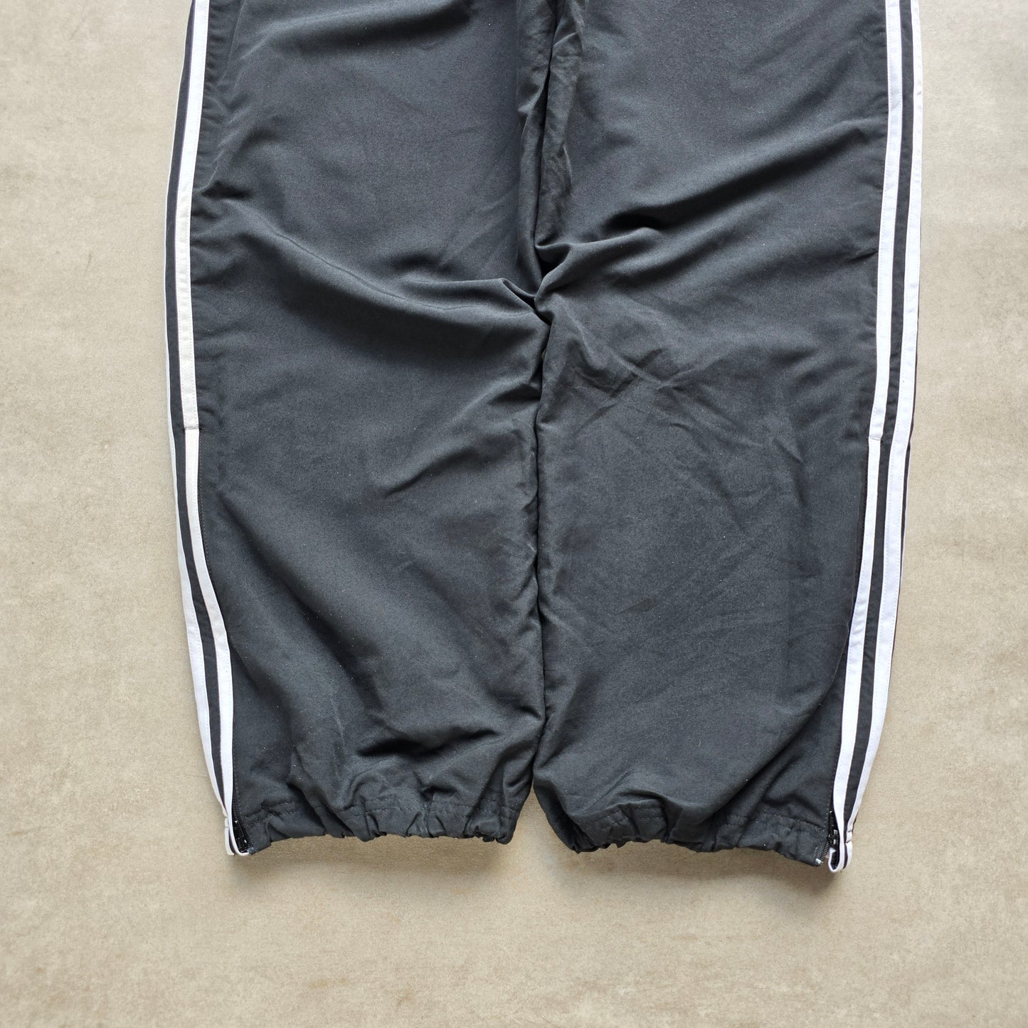 Vintage Adidas 3 Stripe Ankle Zip Track Pants - XL