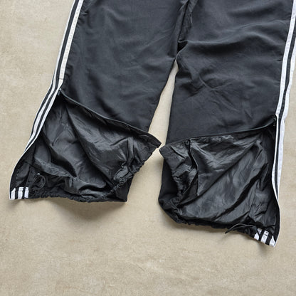Vintage Adidas 3 Stripe Ankle Zip Track Pants - XL
