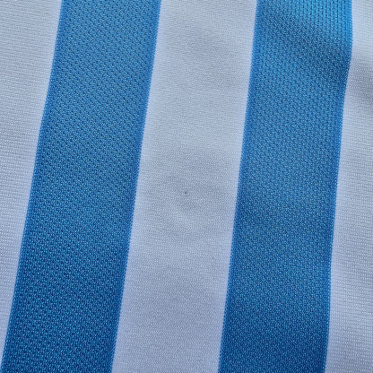 Nike Dri-Fit Embroidered Swoosh Blue & White Striped Jersey - XXL