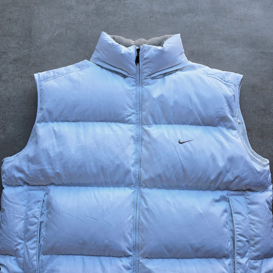 Vintage Nike Mini Swoosh Down Puffer Vest - XXL
