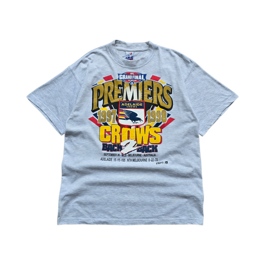 Vintage 1998 AFL Adelaide Crows Premiers Tee - M