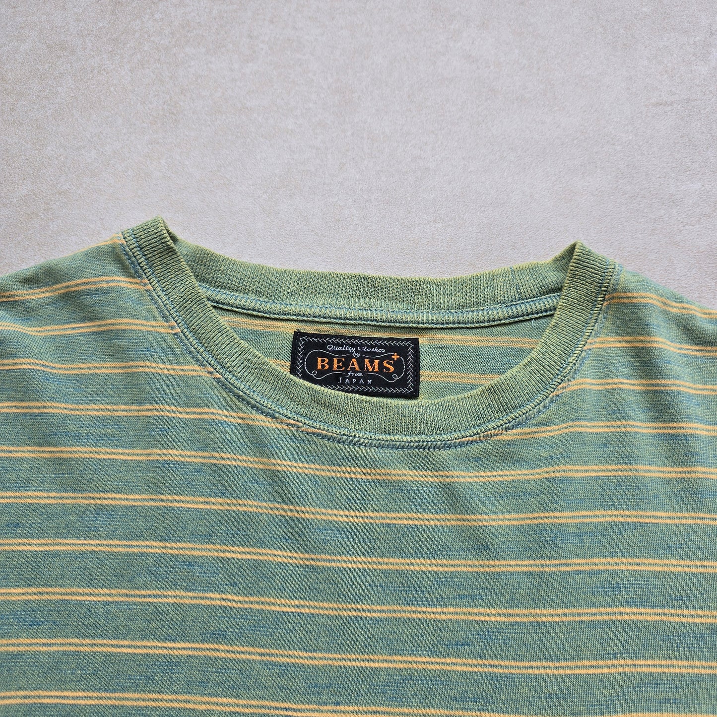 Beams Plus Striped Long Sleeve Pocket Tee - XL