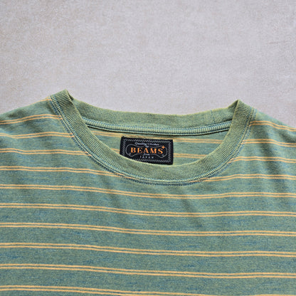 Beams Plus Striped Long Sleeve Pocket Tee - XL