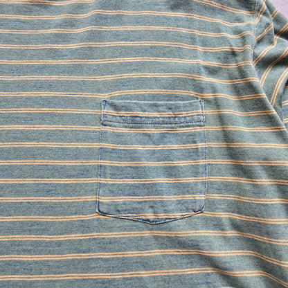 Beams Plus Striped Long Sleeve Pocket Tee - XL