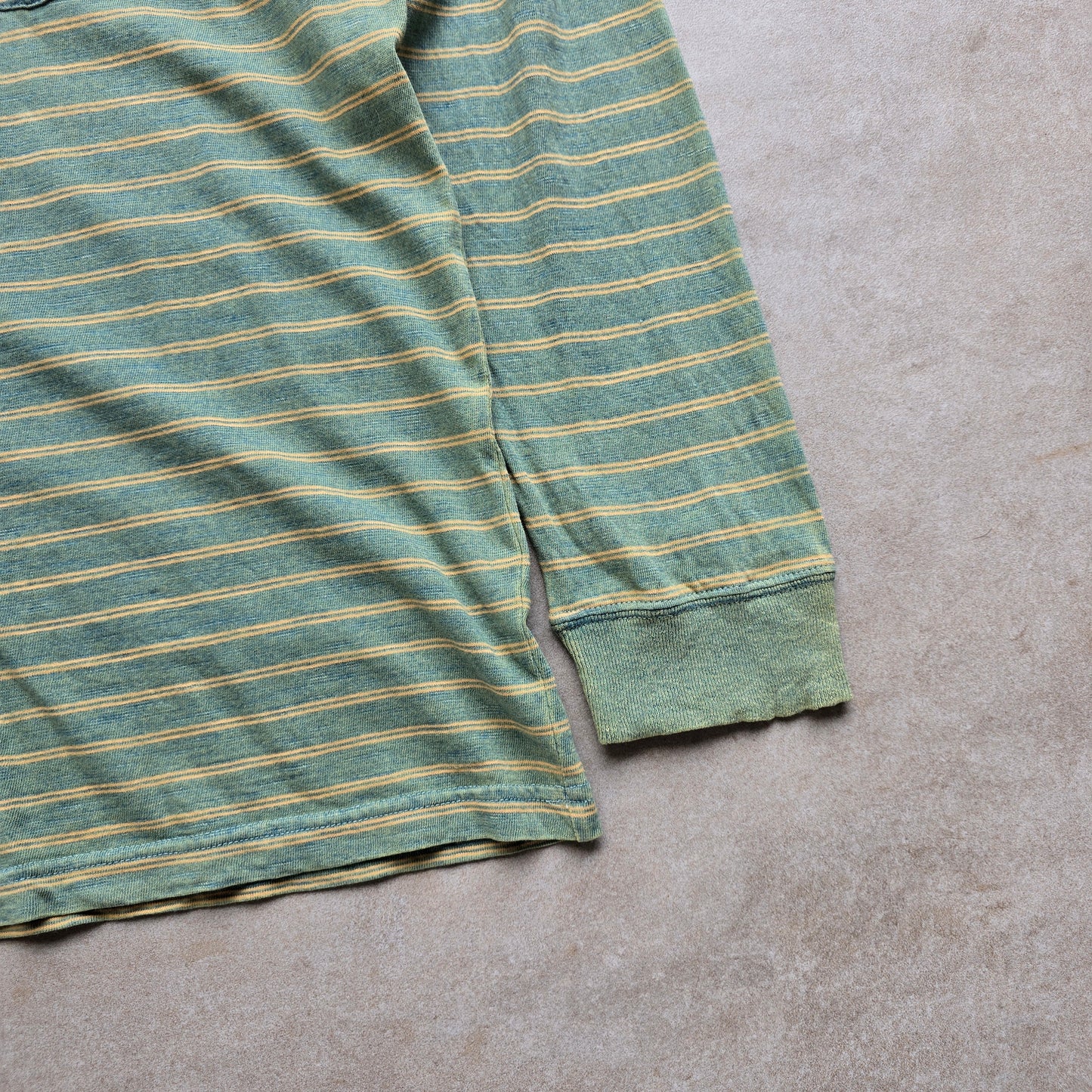 Beams Plus Striped Long Sleeve Pocket Tee - XL