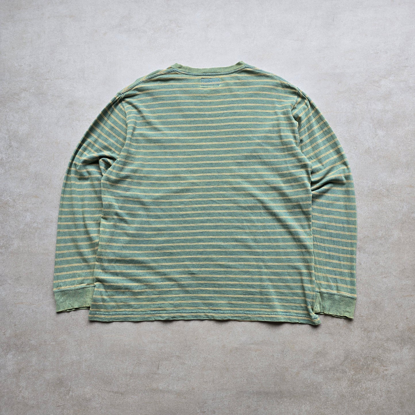 Beams Plus Striped Long Sleeve Pocket Tee - XL