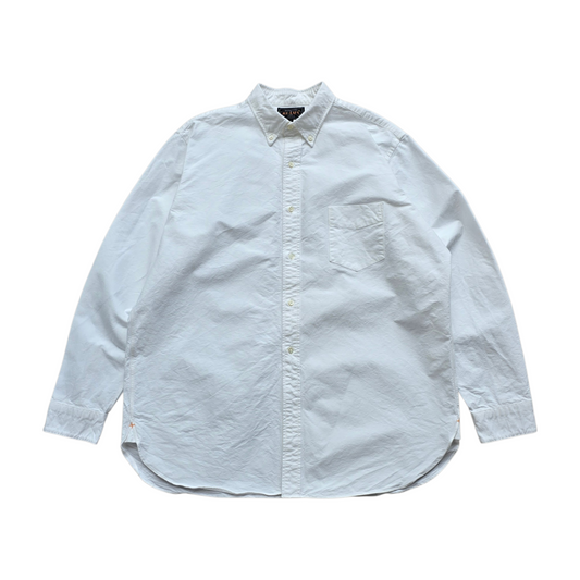Beams Plus Oxford White Long Sleeve Button Up Shirt - L