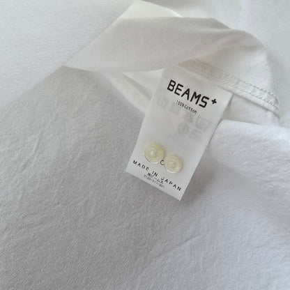 Beams Plus Oxford White Long Sleeve Button Up Shirt - L