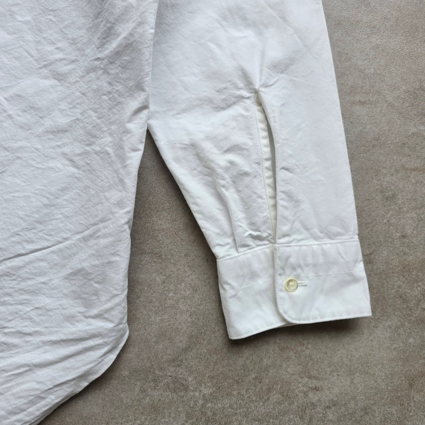 Beams Plus Oxford White Long Sleeve Button Up Shirt - L