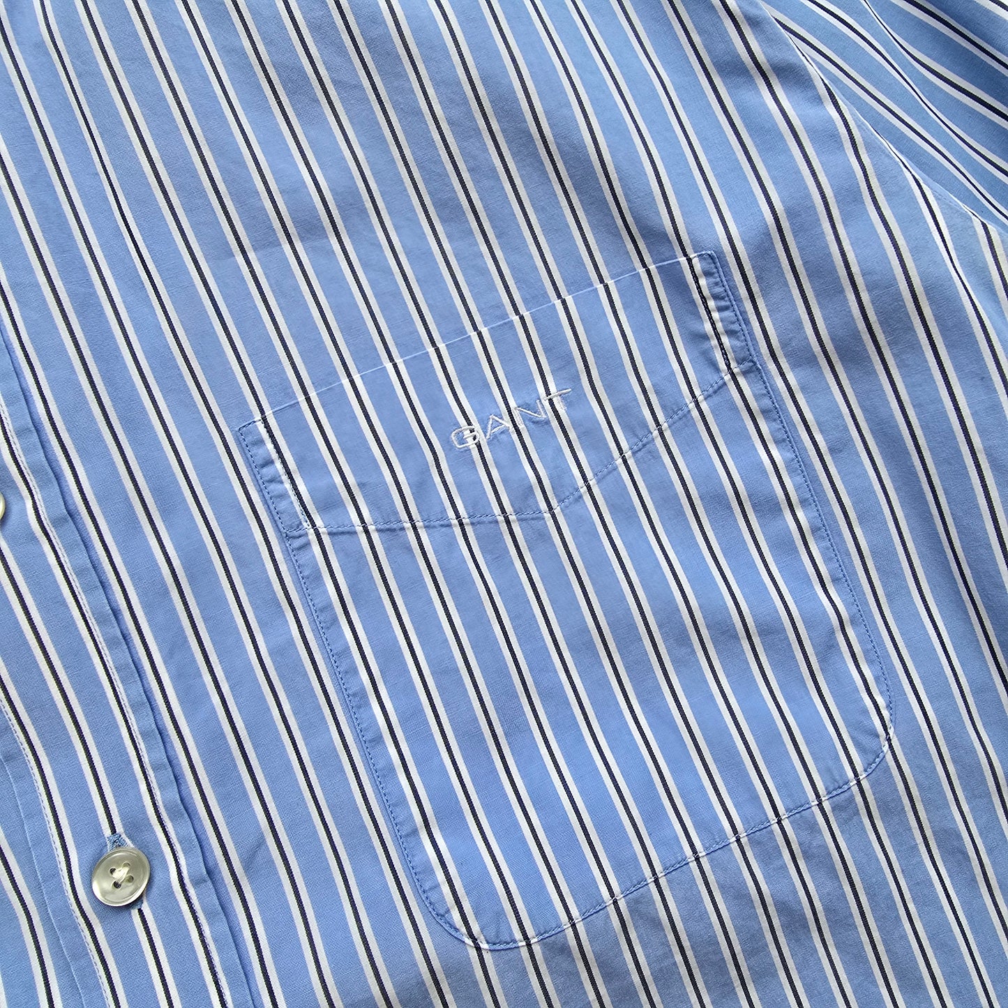 Gant Striped Long Sleeve Button Up Shirt - M