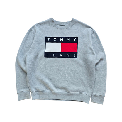 Tommy Hilfiger Flag Grey Sweatshirt - S
