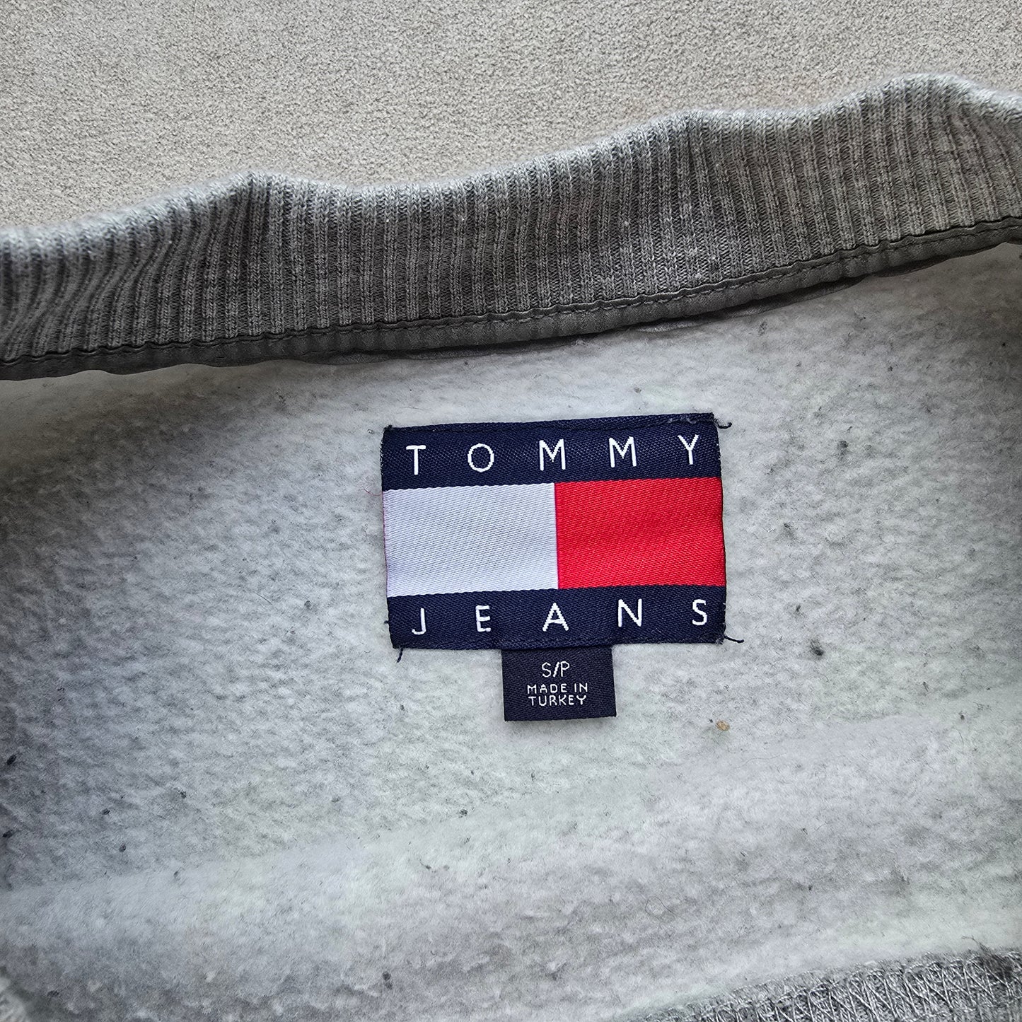 Tommy Hilfiger Flag Grey Sweatshirt - S