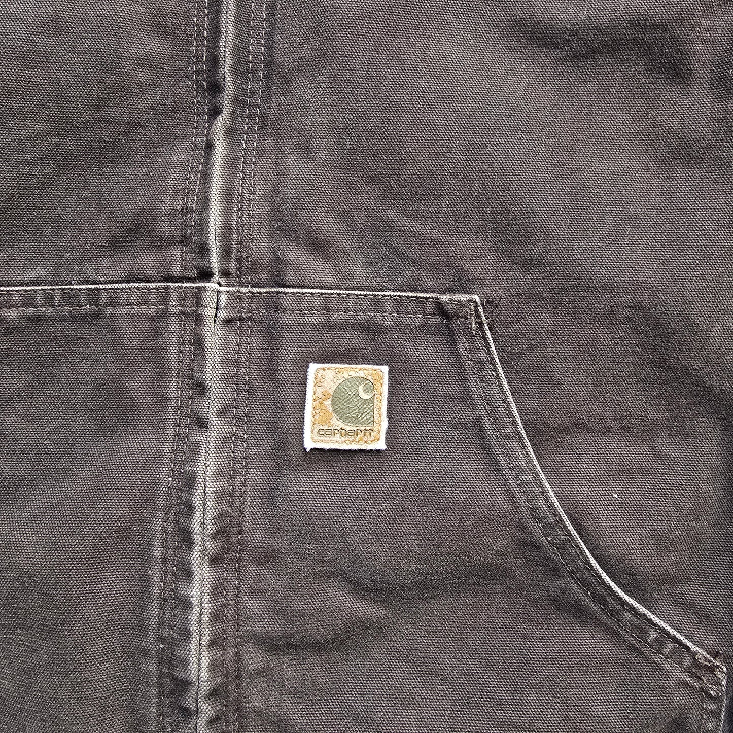Vintage 90's Carhartt J25 Brown Hooded Jacket - S