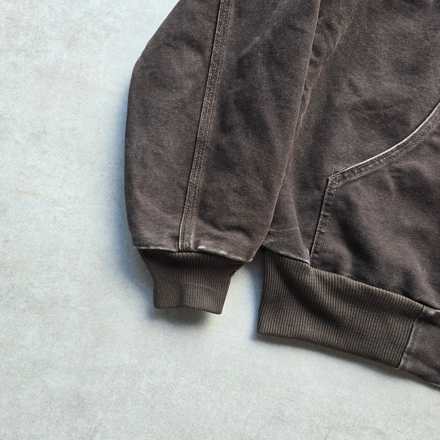 Vintage 90's Carhartt J25 Brown Hooded Jacket - S