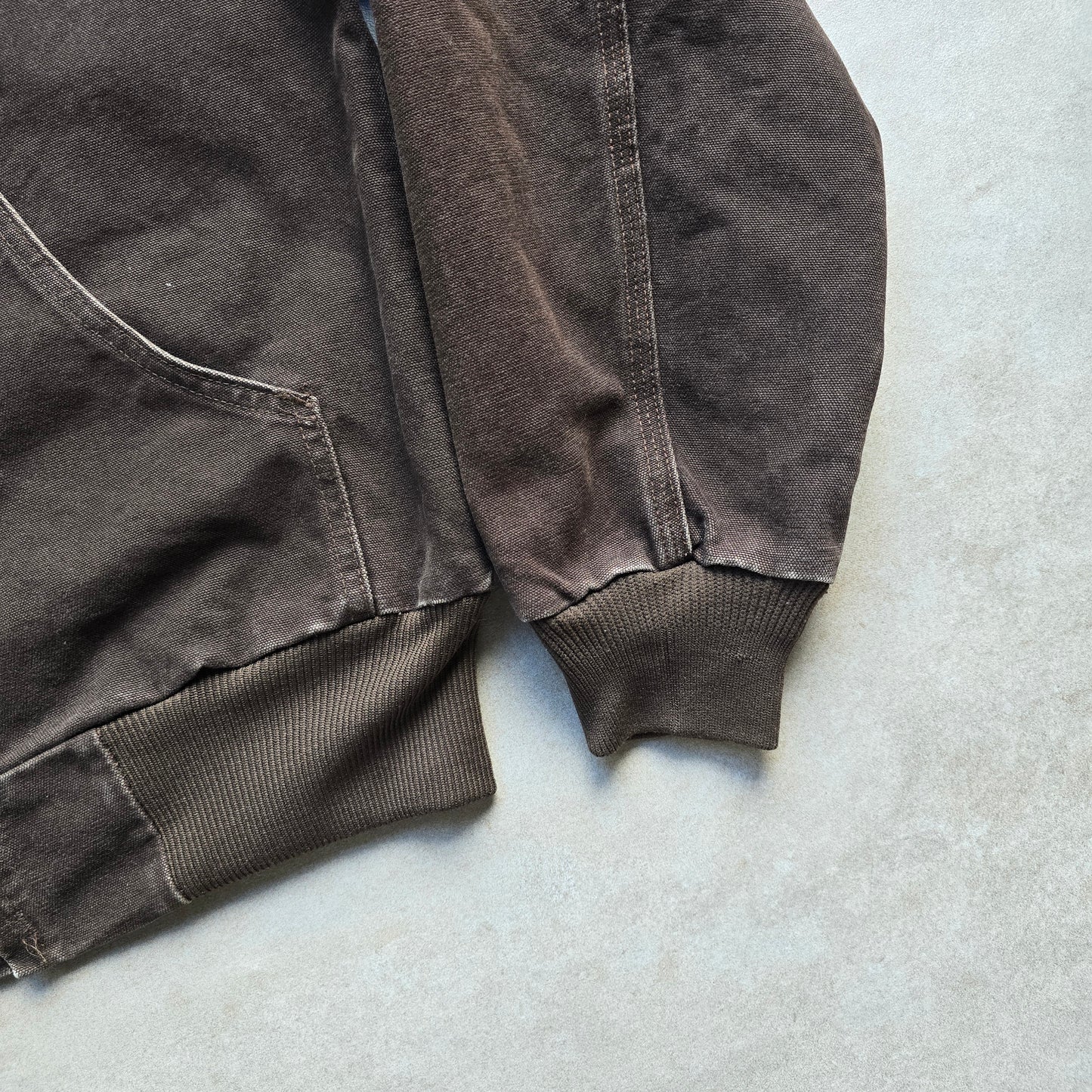 Vintage 90's Carhartt J25 Brown Hooded Jacket - S