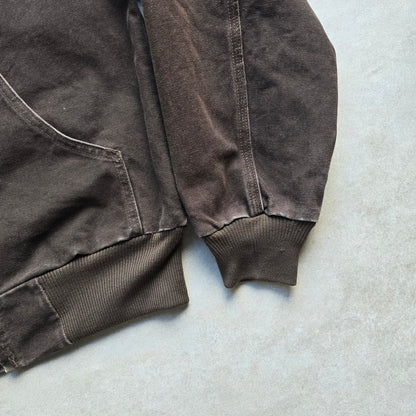 Vintage 90's Carhartt J25 Brown Hooded Jacket - S