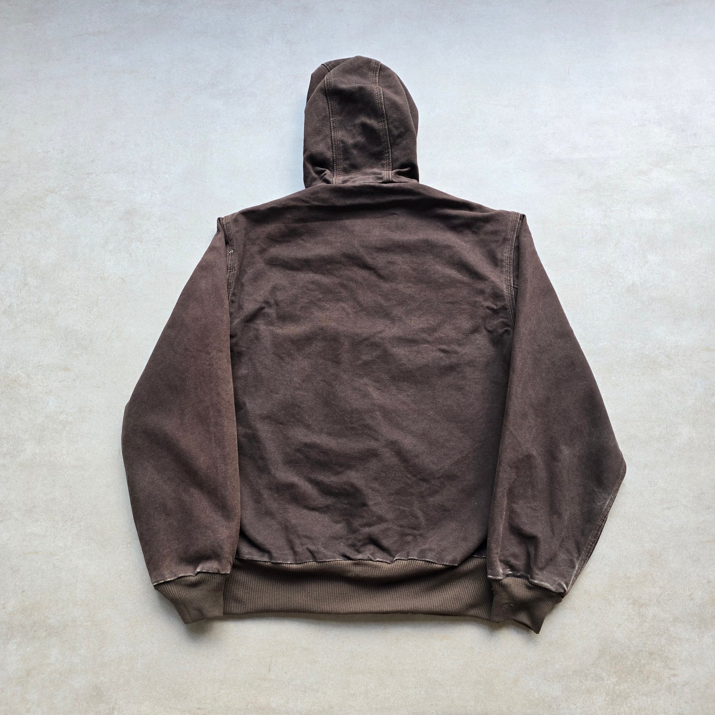 Vintage 90's Carhartt J25 Brown Hooded Jacket - S