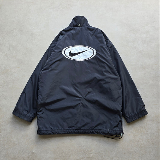 Vintage 90's Nike Big Swoosh Insulated Jacket - M/L