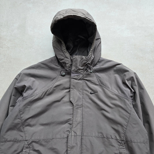 Vintage Nike Mini Swoosh Insulated Hooded Jacket - L