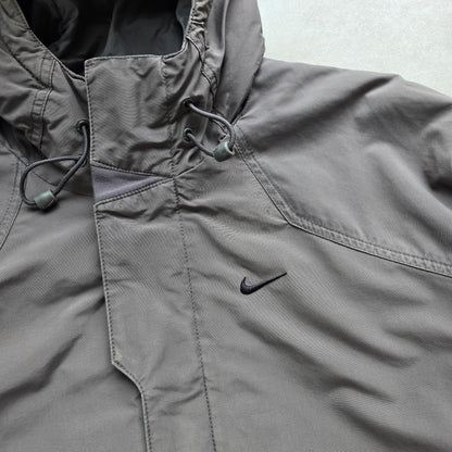 Vintage Nike Mini Swoosh Insulated Hooded Jacket - L