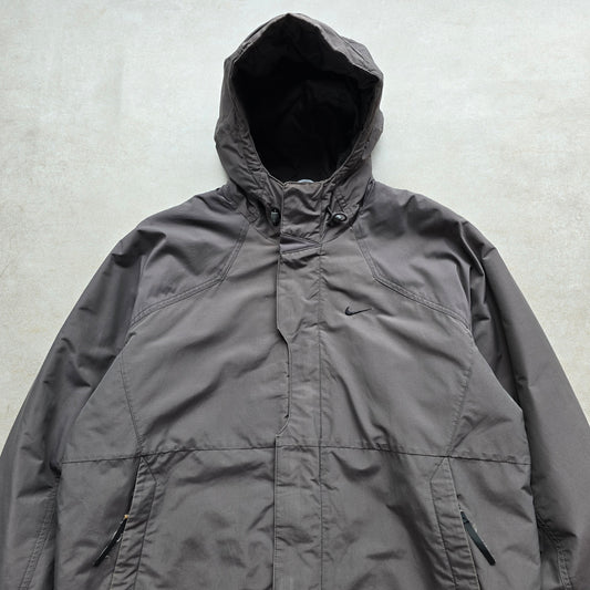 Vintage Nike Mini Swoosh Insulated Hooded Jacket - M