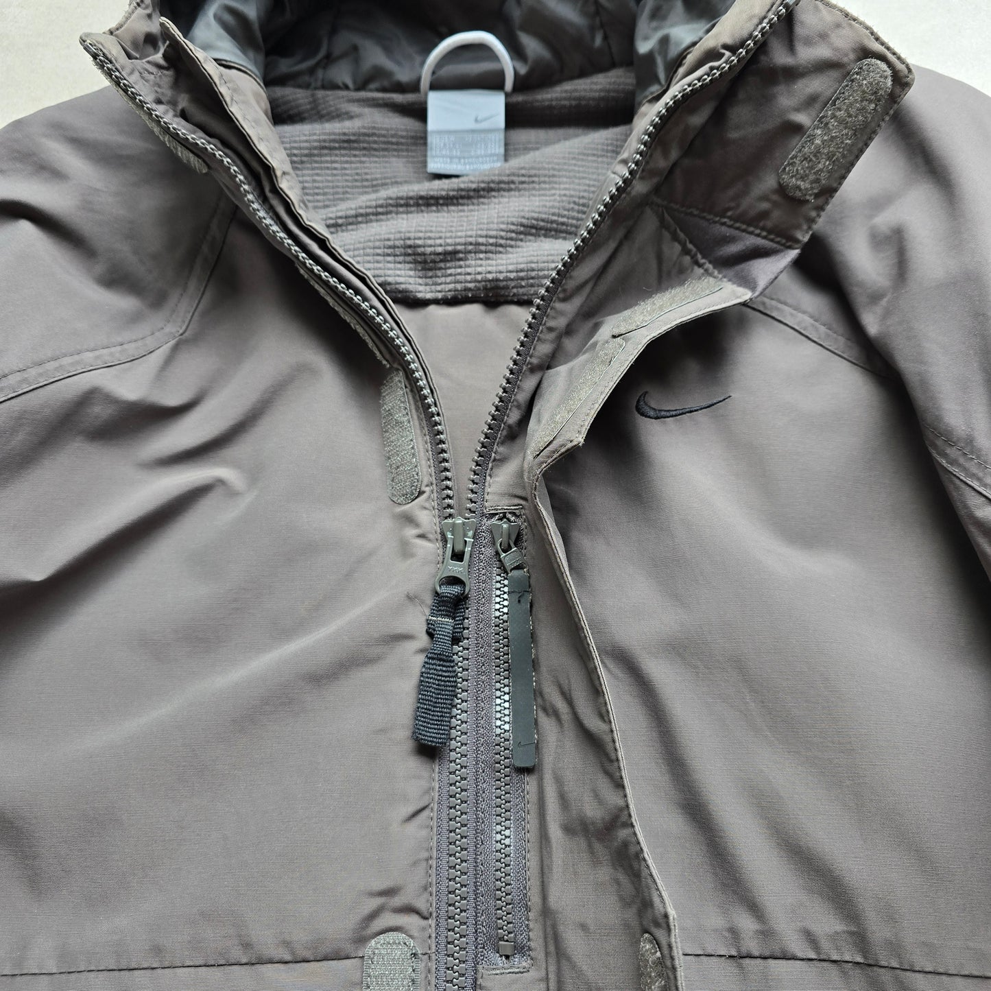 Vintage Nike Mini Swoosh Insulated Hooded Jacket - M