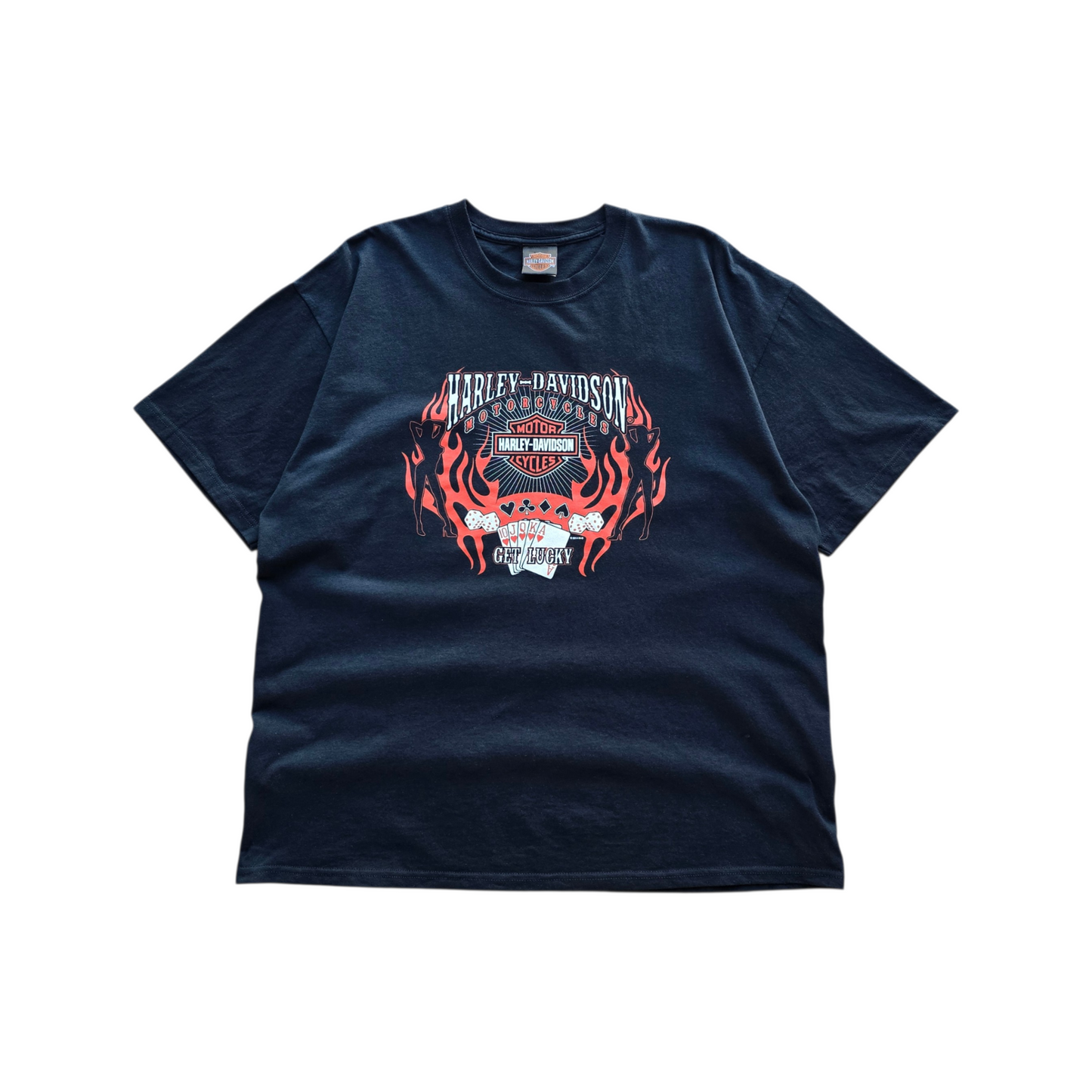 Harley Davidson Get Lucky Flames Tee - XL