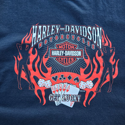 Harley Davidson Get Lucky Flames Tee - XL