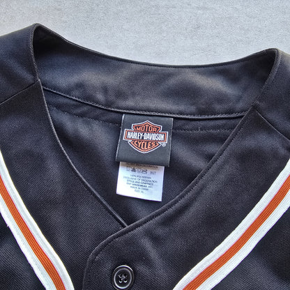 Vintage 2000's Harley Davidson Las Vegas Baseball Jersey - XL