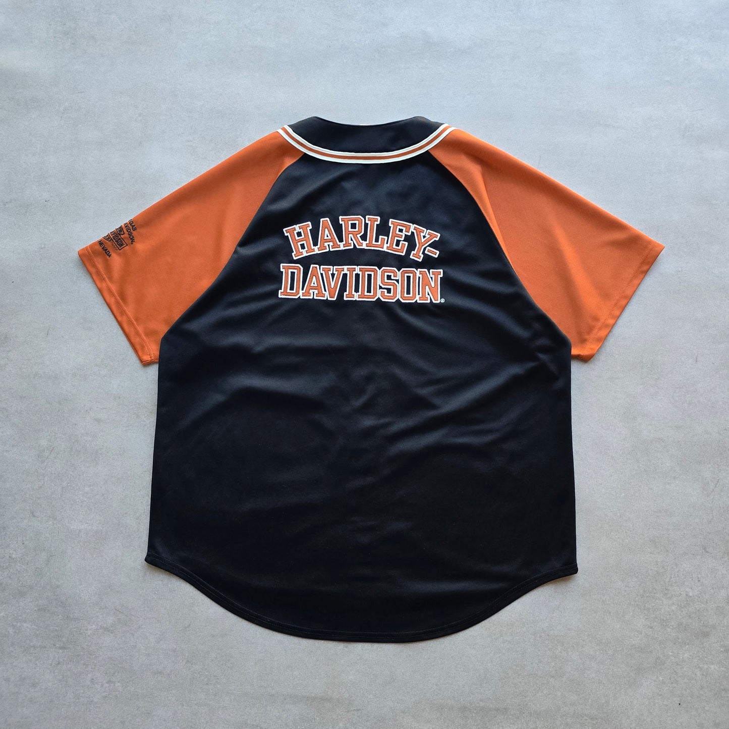 Vintage 2000's Harley Davidson Las Vegas Baseball Jersey - XL